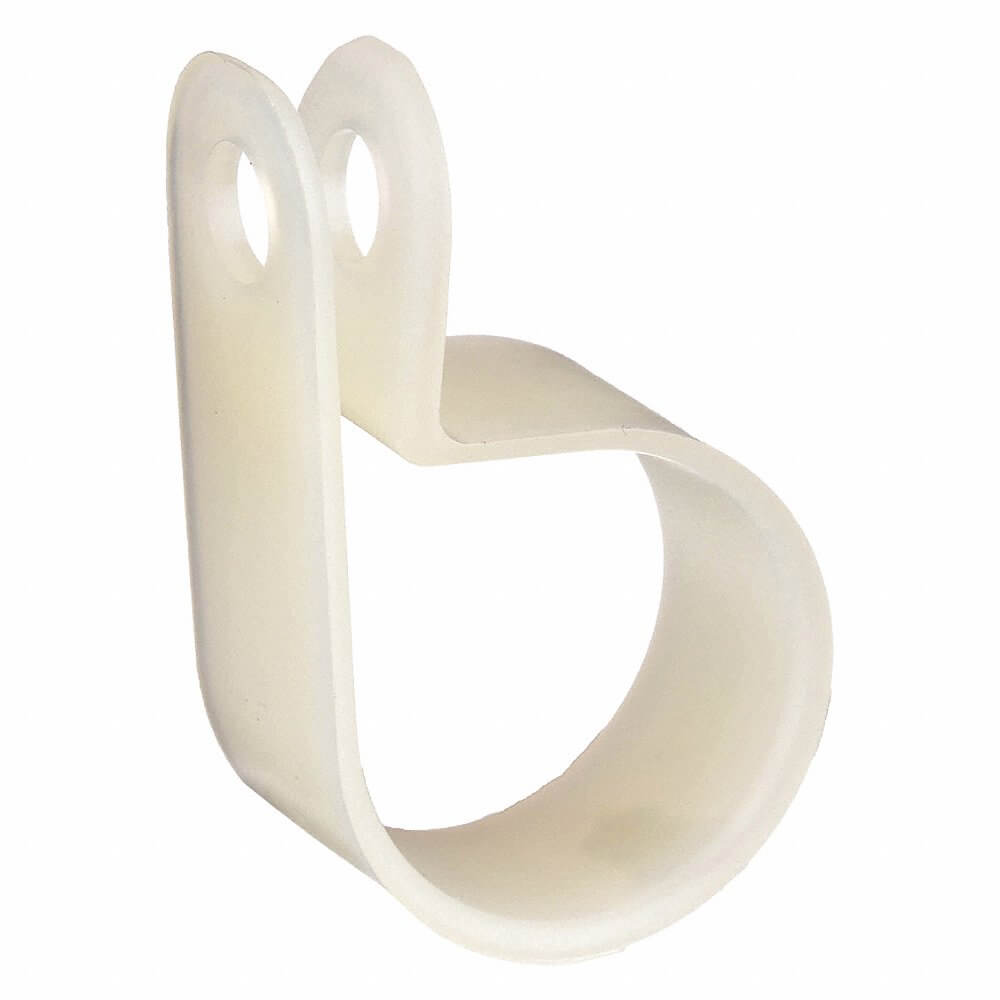 DOLPHIN COMPONENTS CORP DC-1N Cable Clamp, 1 Inch Size, White, 100Pk | AA6TZT 14X948