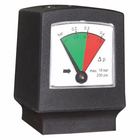 Differential Pressure Gauge, Bspp, Steel, Zd