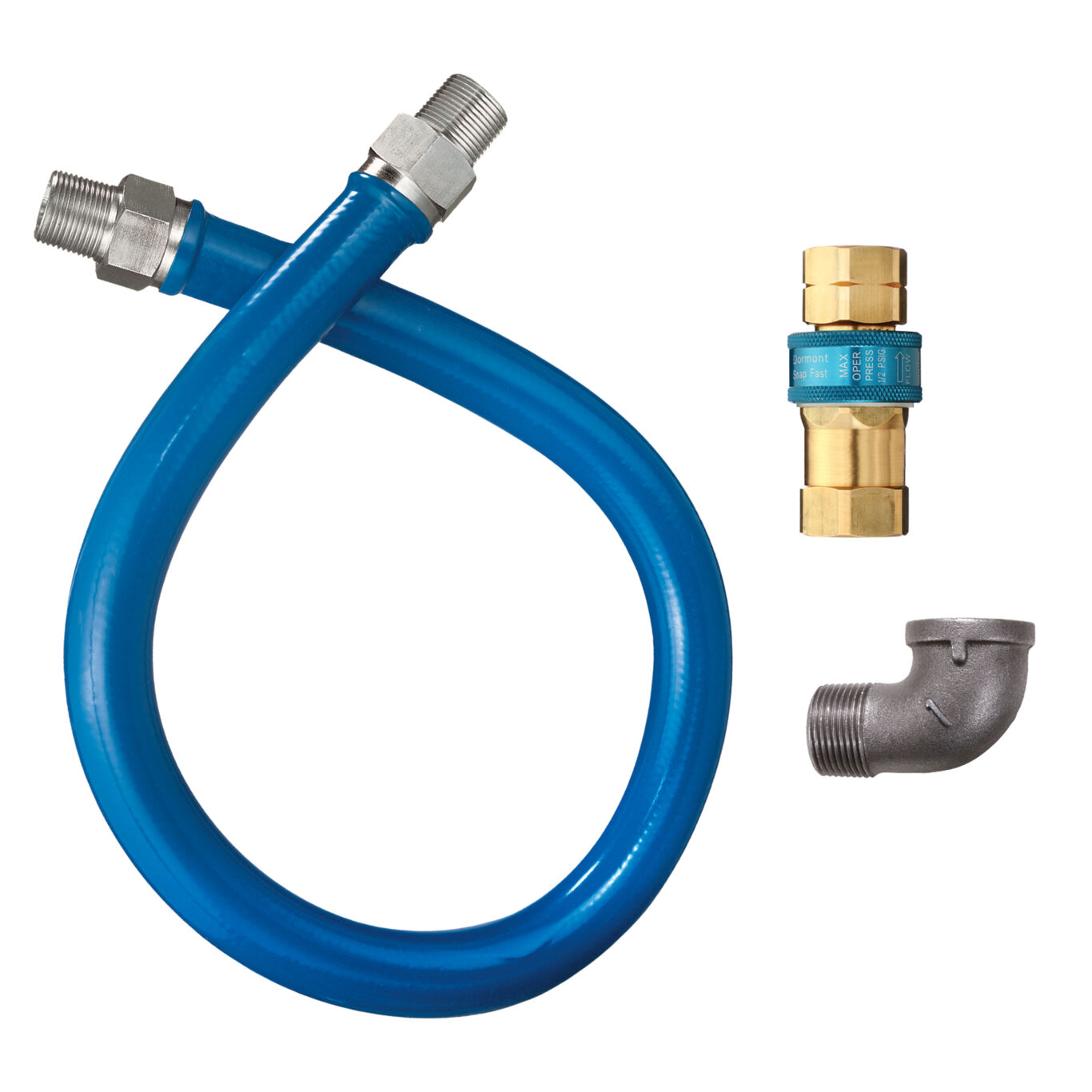 WATTS 16125BPQ72 Moveable Gas Connector, 1 1/4 Inch Inner Dia., 72 Inch Length, Stainless Steel | BT3NPT 0241489