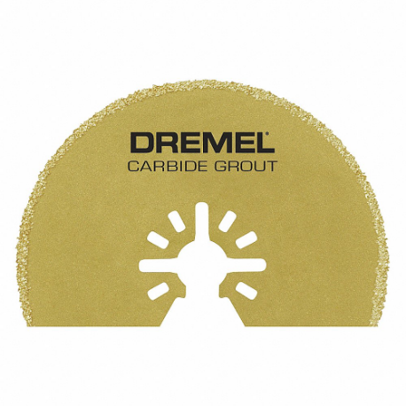 DREMEL MM502 Grout Removal Blade, 2 21/32 Inch Blade Width, 2 11/16 Inch Overall Length, Carbide Grit | CP3UHP 40TU45