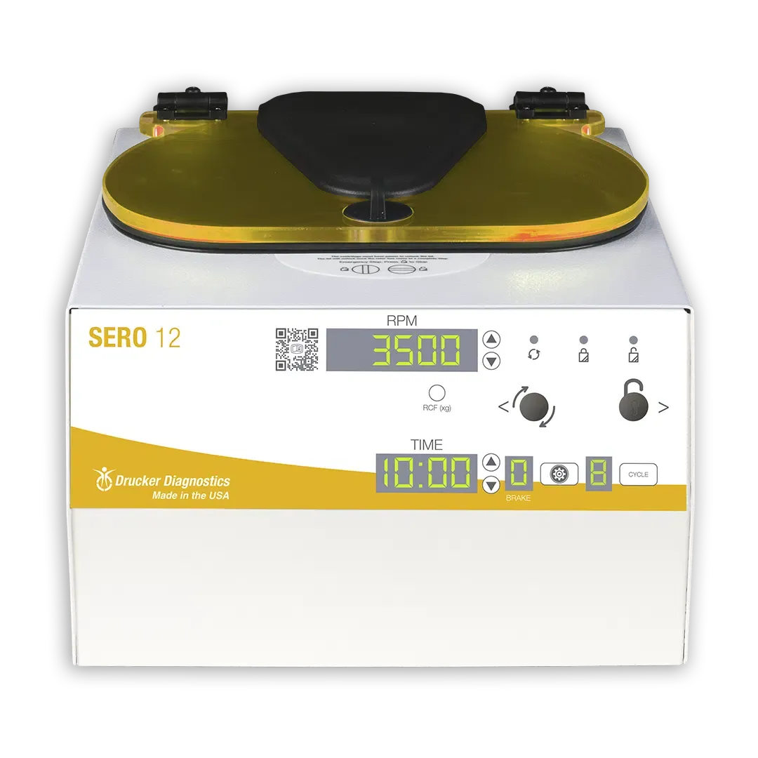 Centrifuge, Blood Banking, 9 x 15 x 13 Inch Size, 3600 RPM, 75-100mm Capacity