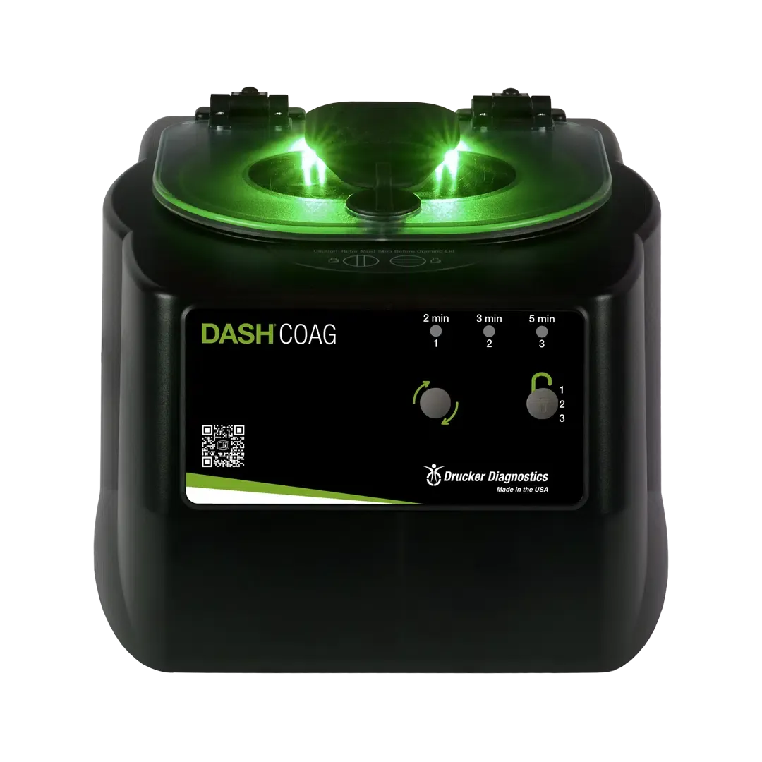 Centrifuge, 2-3-5 Minute Stat Coag, 8 x 13.5 x 11 Inch Size, 6600 RPM, Up to 75mm Capacity