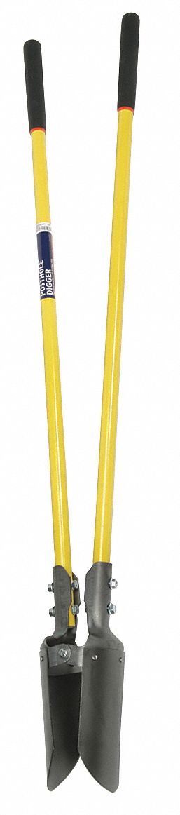 Post Hole Digger, 1 HP, 48 Inch Handle Length, 11 inch Blade