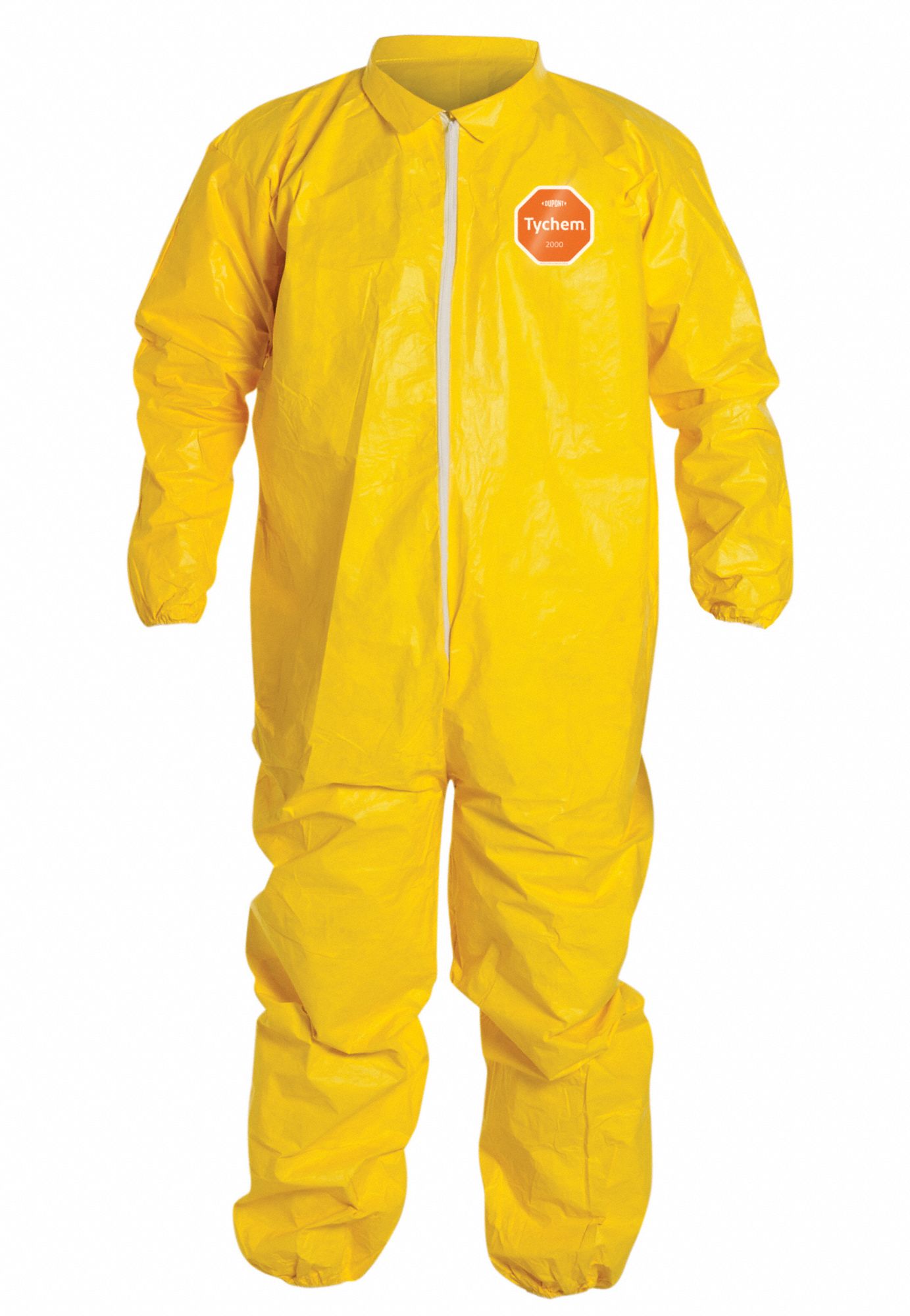 DUPONT QC125SYL2X001200 Collared Chemical Resistant Coverall, 2Xl Size, Pack Of 12 | CH6RGG 4LUE8