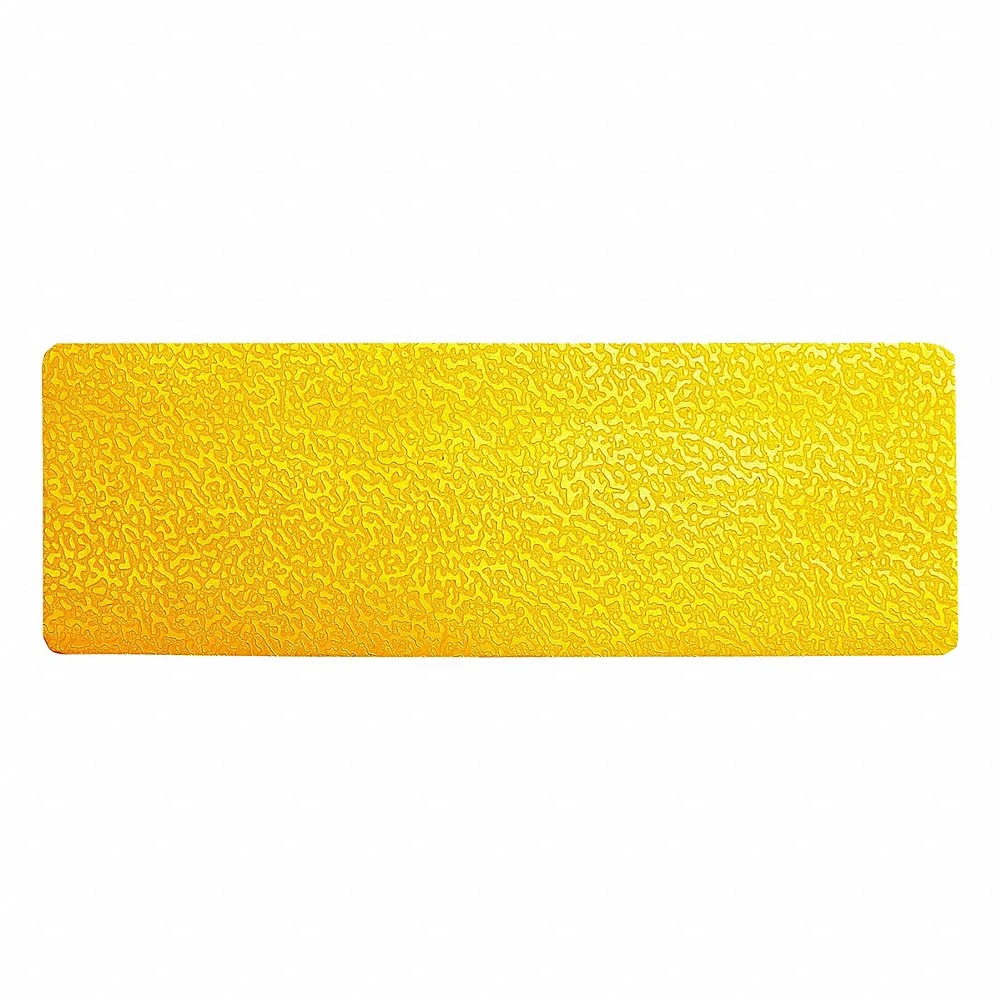 Floor Marking Stripe Shape, Rectangle, Solid, Yellow, No Legend, 2 x 5 29/32 Inch