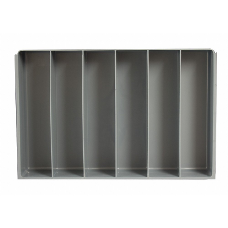 Vertical Compartment Insert, Large, 6 Divider, Polypropylene