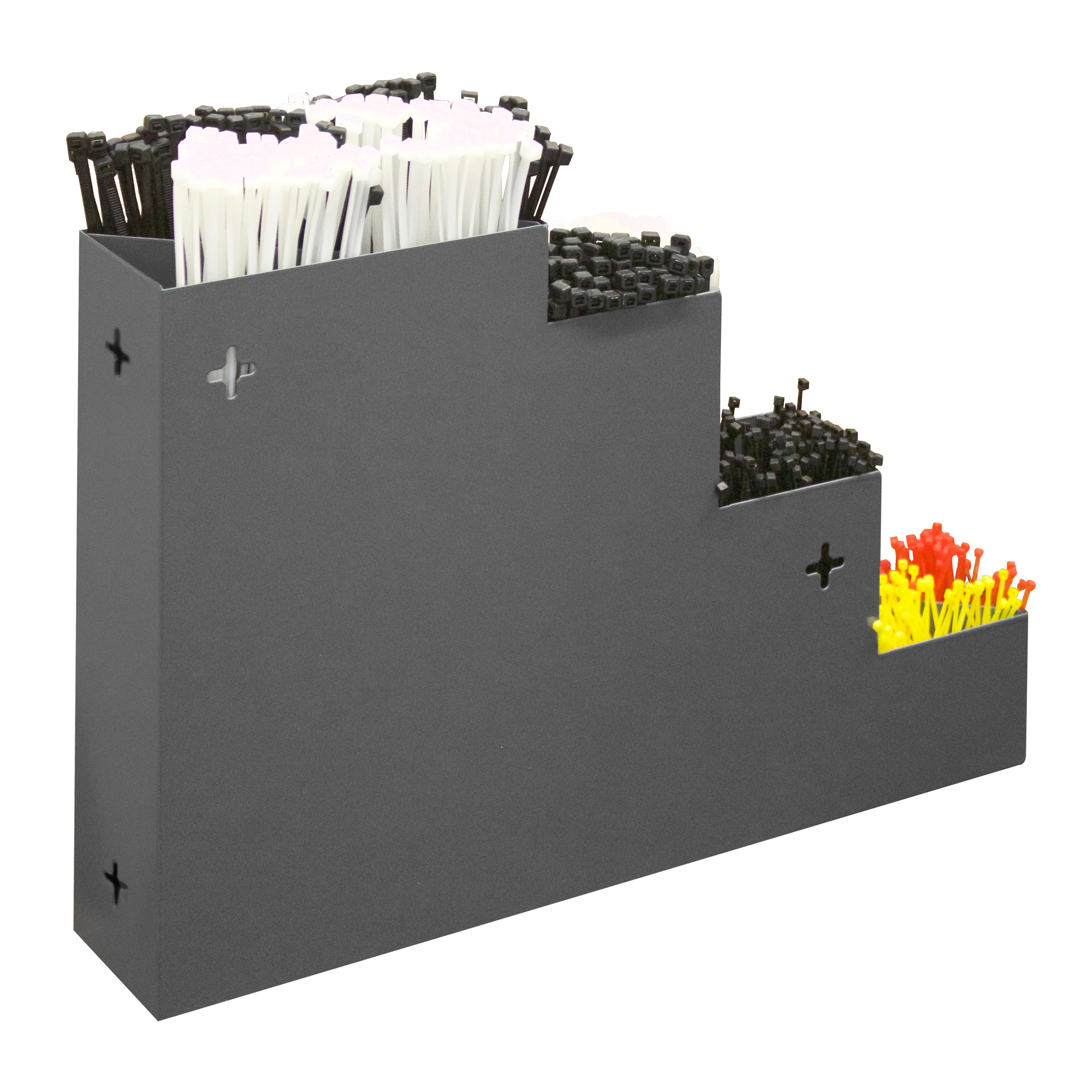 Cable Tie Rack, Steel, Gray