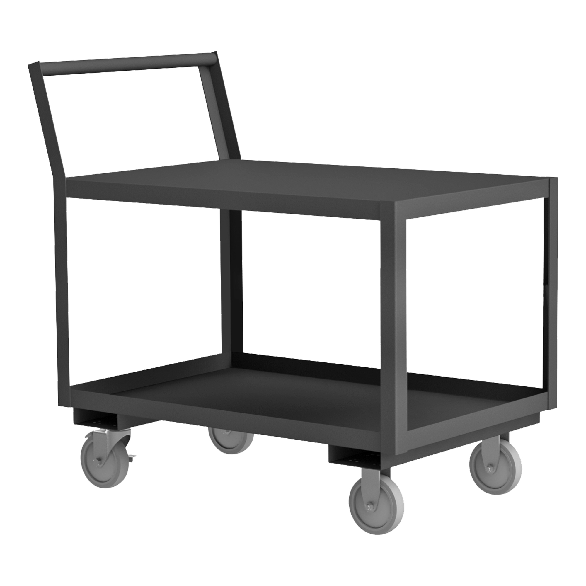DURHAM MANUFACTURING LDO-1830-2-95 Low Deck Service Truck, 2 Shelf, Size 18-1/4 x 33 x 37-1/2 Inch | CF6KXQ