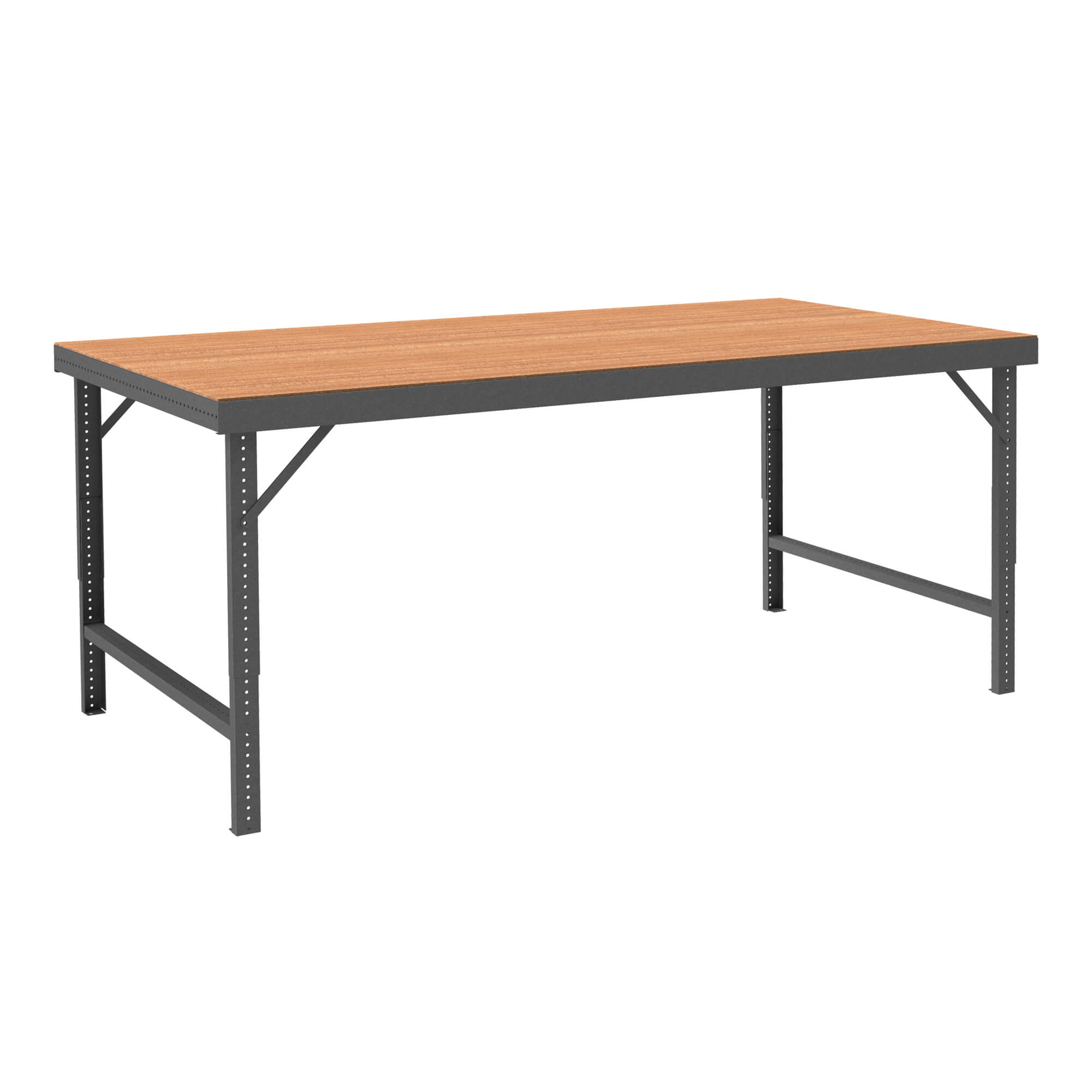 Folding Leg Workbench, Tempered Hardboard Top, Size 72 x 36 Inch