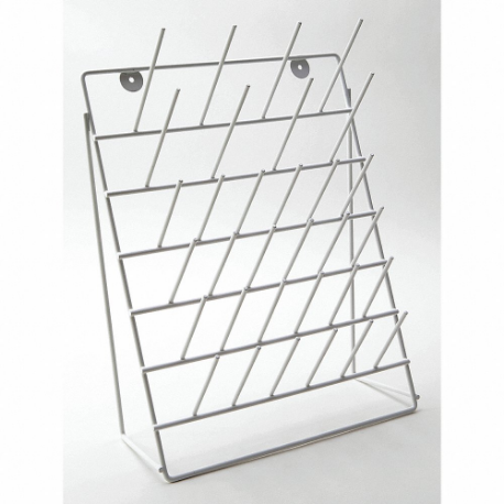Drying Rack, Benchtop, 32 Pegs, Steel, White