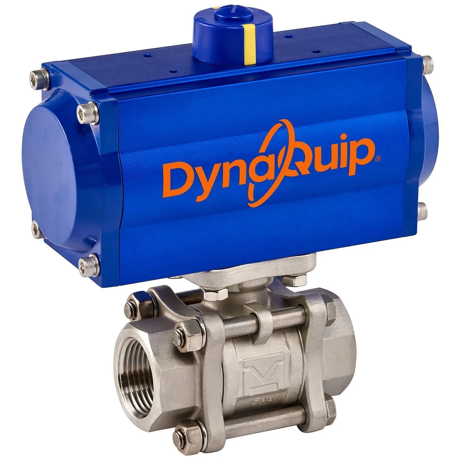 Automated Ball Valve, 3 Pcs, Full Port, Spring Return Fail Closed Actuator, 2.95 Inch Overall Length