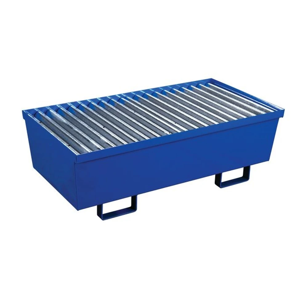 EAGLE 1620ST Two Drum Steel Containment Pallet, 74 Gallon, Blue | AG8DJK