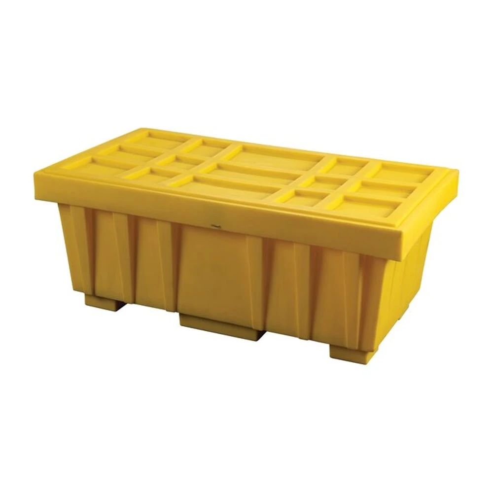 EAGLE 1624K Spill Kit Box with Lid - Yellow HDPE - 110 Gallon | AF6RJG 20GY35