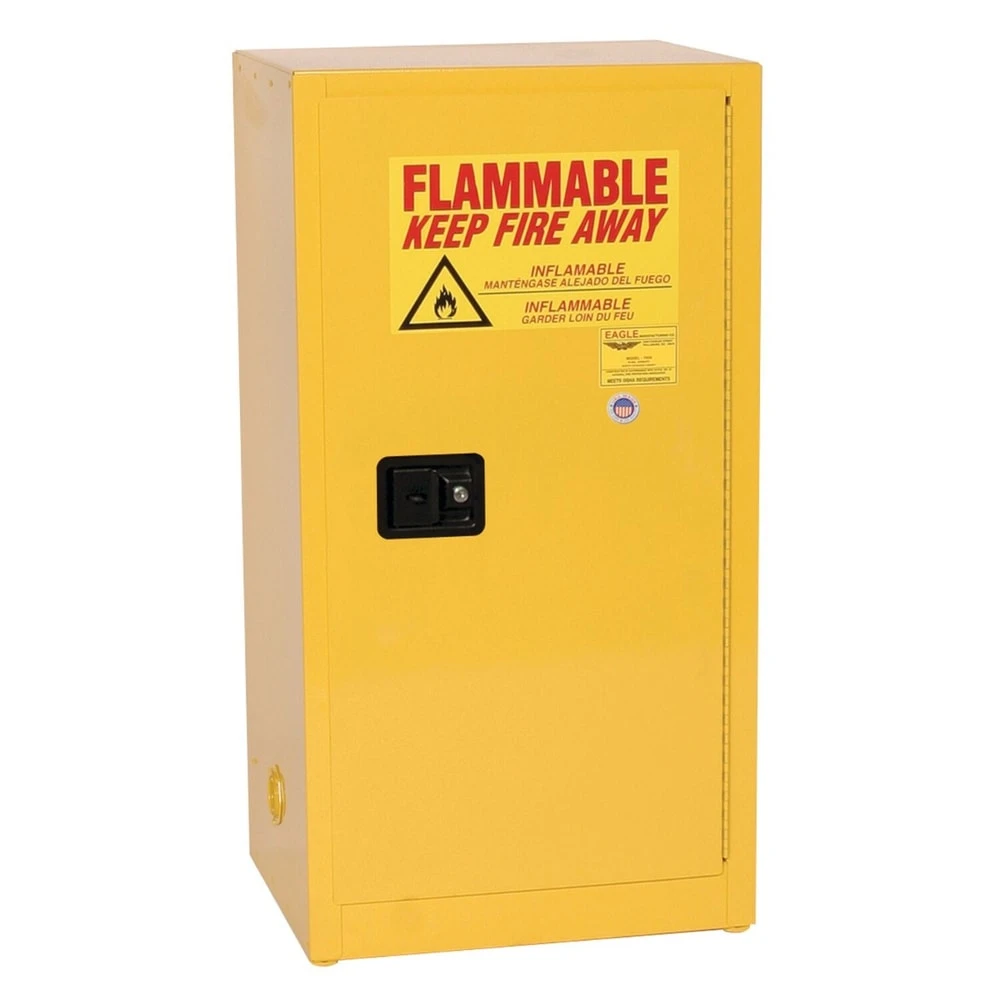EAGLE 1906X Flammable Safety Cabinet, Manual Close, 23 1/4 Inch x 18 Inch x 44 Inch Size | CE7RNA 55EA76