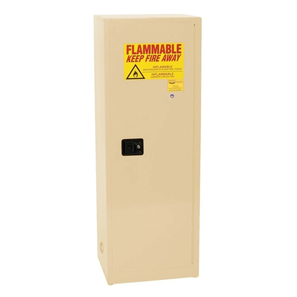 EAGLE 2310XBEI Flammable Liquid Safety Cabinet, 24 Gallon, Space Saver | CE7RZU