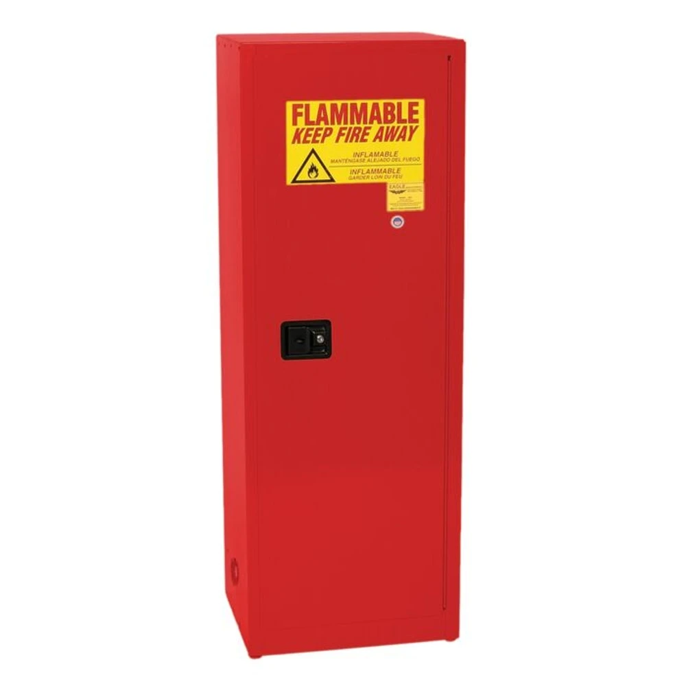 EAGLE 2310XRED Flammable Safety Cabinet, Self Closing, 23 1/4 Inch x 18 Inch x 65 Inch Size, Red | CE7RZW 55EA84
