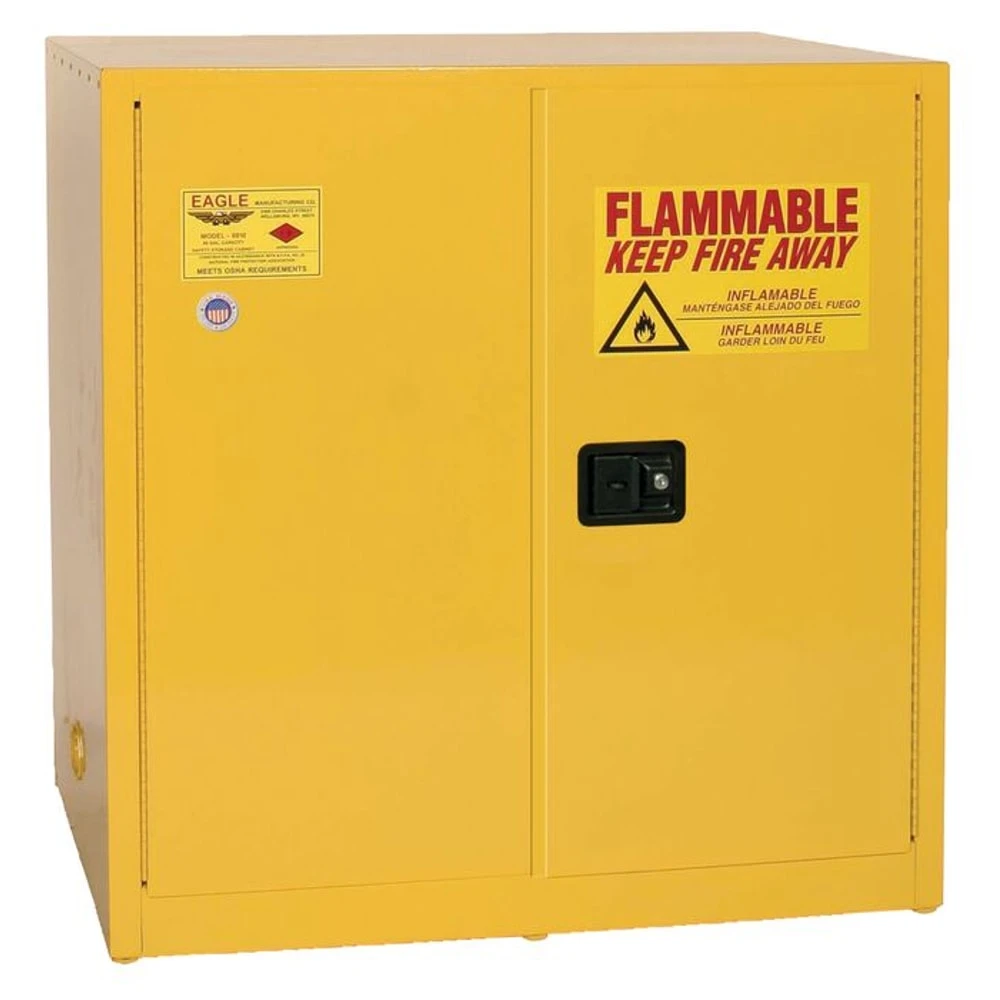 EAGLE 1964X Flammable Liquid Safety Cabinet, 60 Gallon, Two Door Manual | CE7RNQ