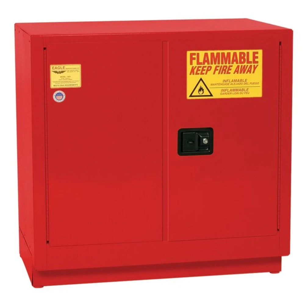 EAGLE 1971XRED Flammable Liquid Safety Cabinet, 22 Gallon, Under Counter | CE7RZE