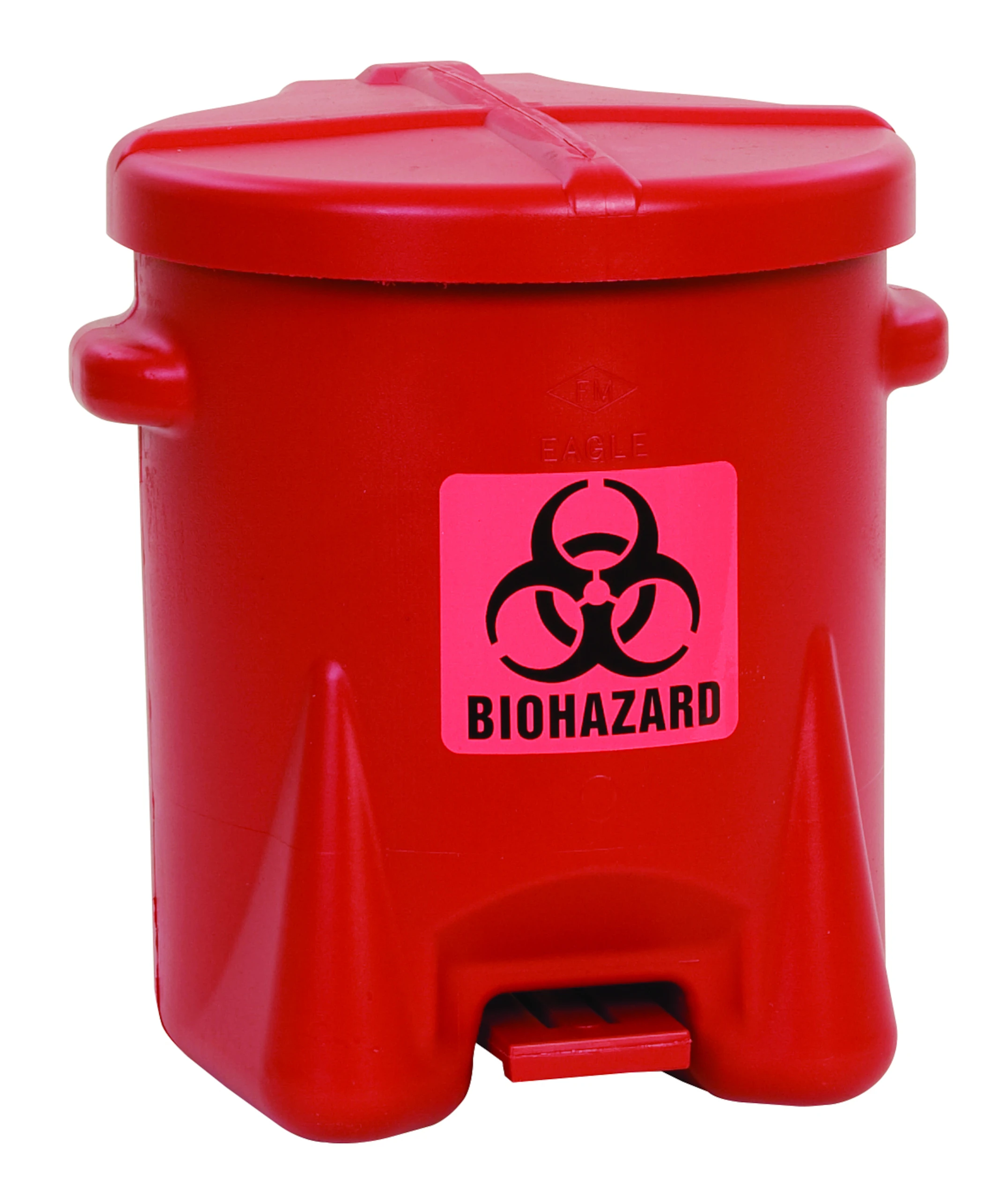 Biohazardous Poly Waste Cans, 6 Gallon, 42cm x 34.3cm Size