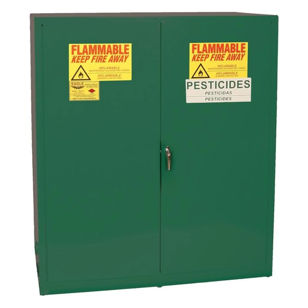 EAGLE PEST1955X Pesticide Safety Cabinet, 110 Gallon, Two Door Manual | CE6ZRN