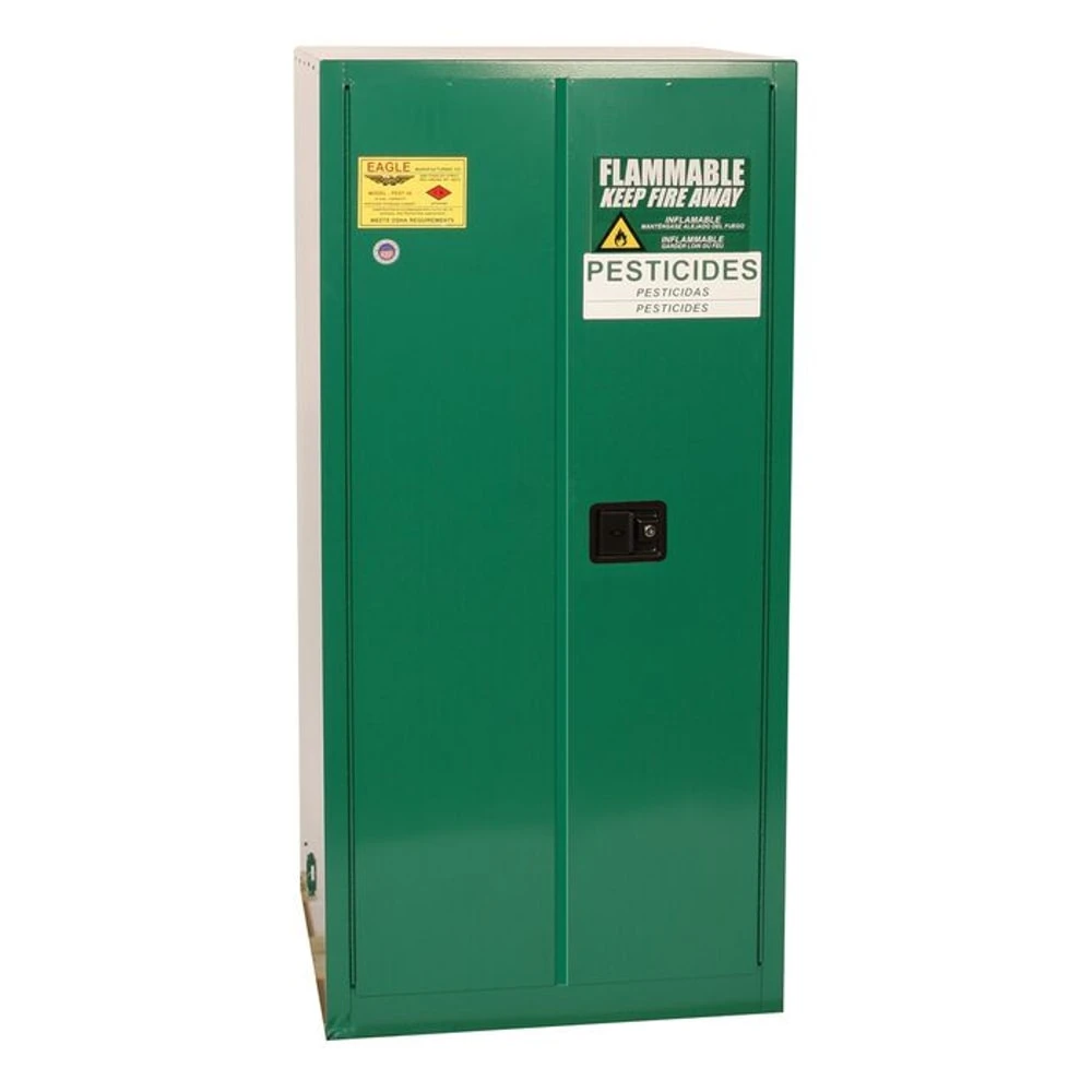 EAGLE PEST2610X Pesticide Safety Cabinet, 55 Gallon, Two Door Self Close | CE6ZRT