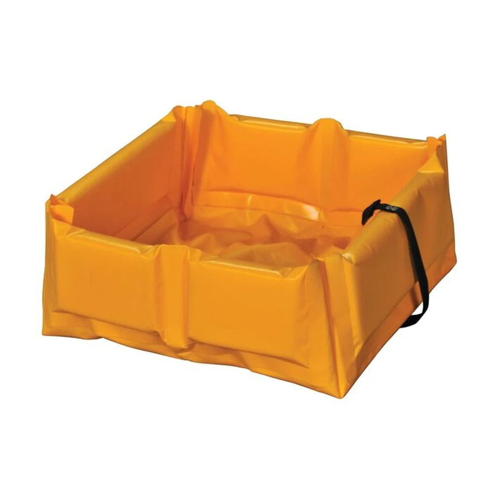 EAGLE T8005FS Quik-Deploy SpillNest,60 Gallon, 4 ft x 4 ft x 6 In, Yellow | AG8DJZ