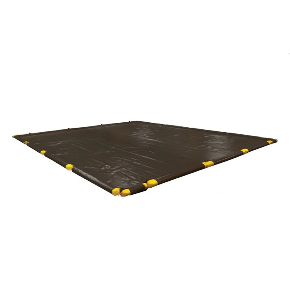 EAGLE T8201BK SpillNest Berm with Removable Sidewalls, Standard, 12 ft x 15 ft x 4.5 In, Black | AG8DKP