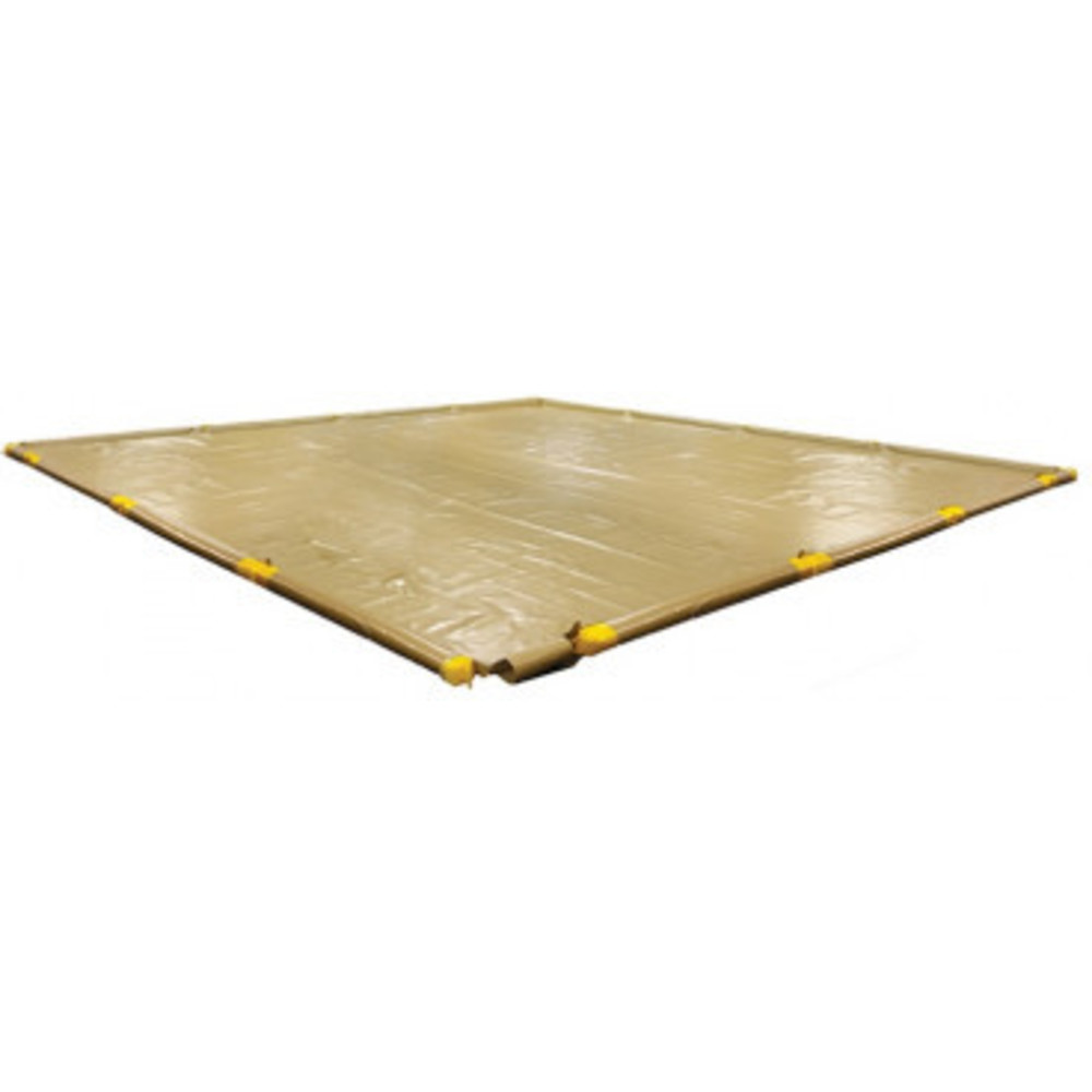 EAGLE T8201TN SpillNest Berm with Removable Sidewalls, Heavy Duty, 12 ft x 13 ft x 4.5 In, Tan | AG8DKQ