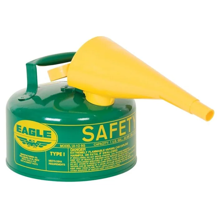 EAGLE UI-10FSG Type I Safety Can 1 Gallon Green 8 H | AA7HRU 15Z005