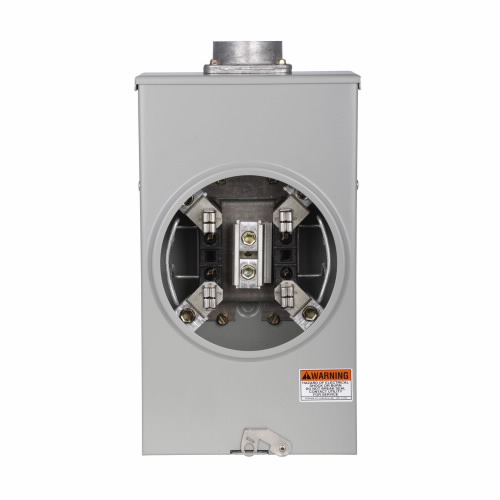 EATON 1004709DCH Meter Socket, Resi Type Cover, 200A, Over, 2 Inch Bolt-On Hub, #8-250 Kcmil, 4-Jaw, 1-Ph | BJ4QNN