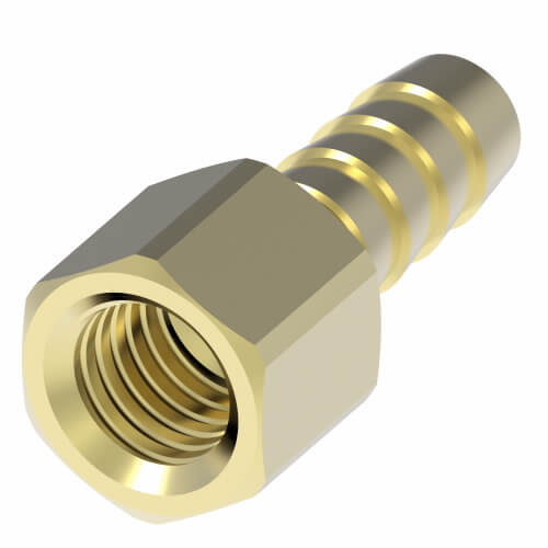 Barbed Hydraulic Hose Fitting, For 3/8 Inch Hose I.D., Hose Barb x NPT