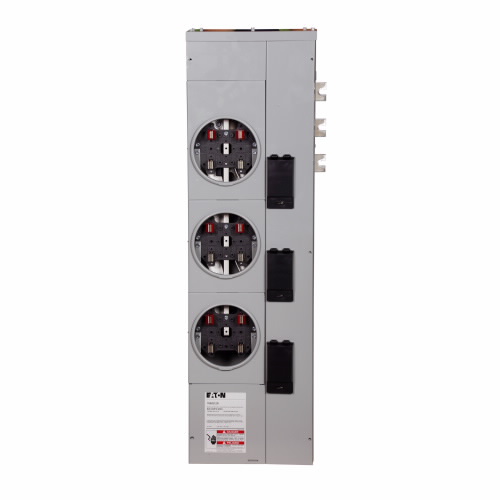 EATON 1MM312RC Residential Meter Stack, Amperage Rating: 125A, Bus Rating: 800A, Outdoor | BJ6FUH