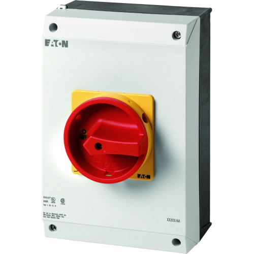 EATON 255907 Moeller?? P3 Main Switch, P3, 100 A, Surface Mounting, 3 Pole, 1 N/O, 1 N/C | BJ6HVX