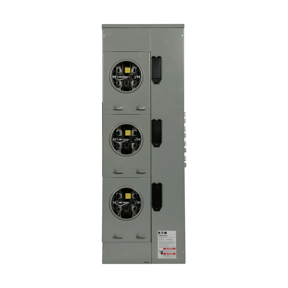 EATON 35MM420R12C Commercial Meter Stack, Not Suitable, Plugin Socket, 200A, Cu, Bus1200A, Lever, 3R | BJ6LRN