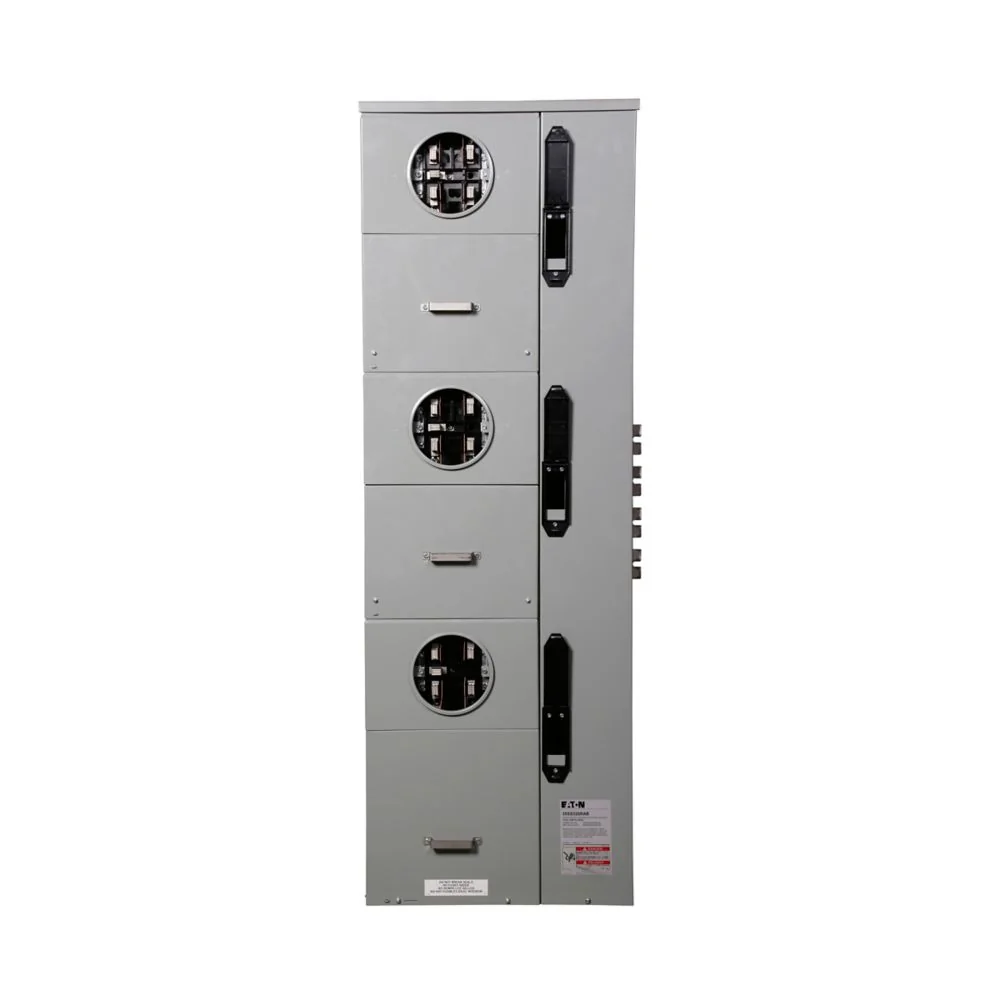 EATON 35SS320RAB Commercial Meter Stack, Socket Amperage: 225A, Amperage Rating: 200A, Aluminum | BJ6LTC