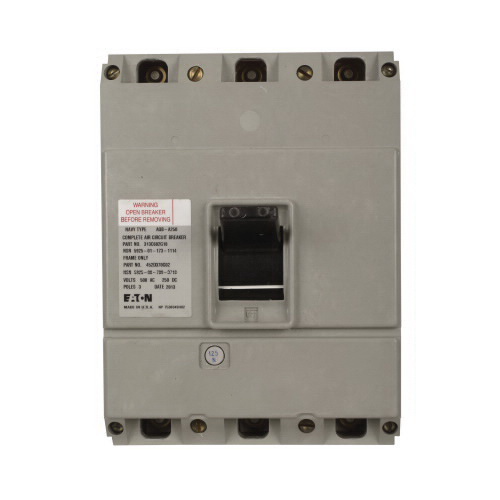 EATON 504C191G18 Molded Case Circuit Breaker, 500 VAC, 250 VDC, 125 A, 15/20 kA Interrupt, 3 Poles | BJ6RFC