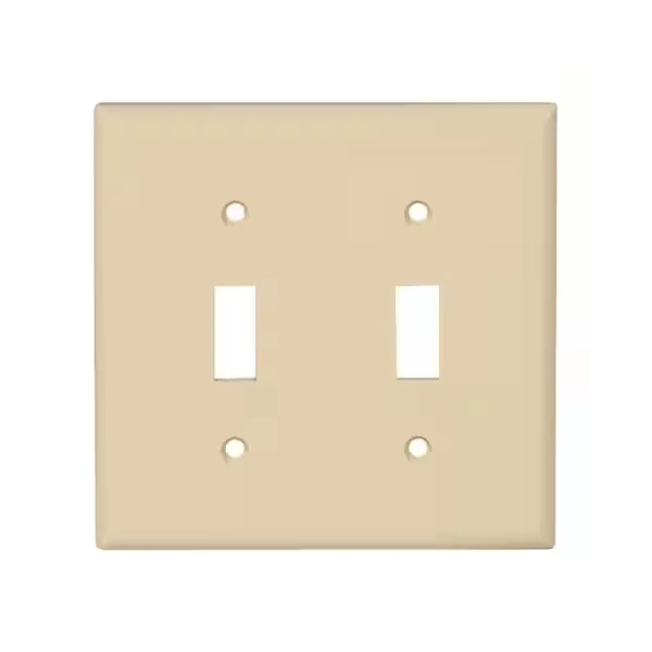EATON 5139V-BOX Wall Plate 2 Gang Tgl Std Ivry | CY7ADA