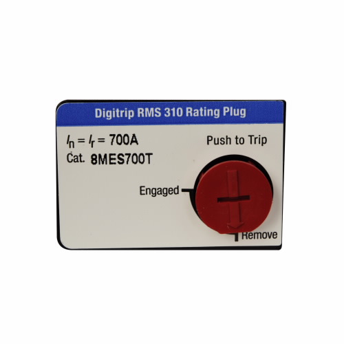 EATON 8MES600T Molded Case Circuit Breaker Accessory Rating Plug, Digitrip Rms 310 Fixed Rating Plug | AG8LBB