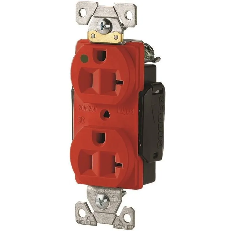EATON AH8300RD Recpt Duplex Hosp 3Wre 20A Red | CY6XND