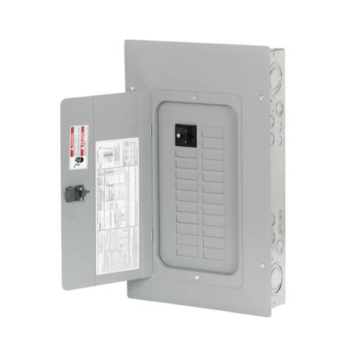 EATON BR2020B100V4 Metallic Main Circuit Breaker Load Center, 120/240 VAC, 100 A, 20 Poles | BJ7RKV