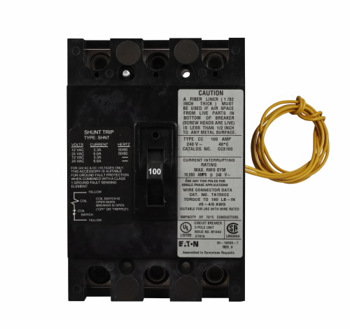 EATON CC3100SR24 Type Cc Molded Case Circuit Breaker | BJ8FUZ