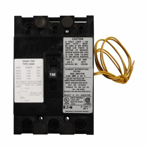 EATON CC3200SR2D Type Cc Molded Case Circuit Breaker | BJ8FWK