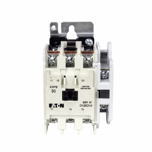 EATON CN35DN4BB Cn35 Electrically Held Lighting Contactor, 30 A, 1 No, 30 A, 4-Pole, Electrically Held | BH9ZHD