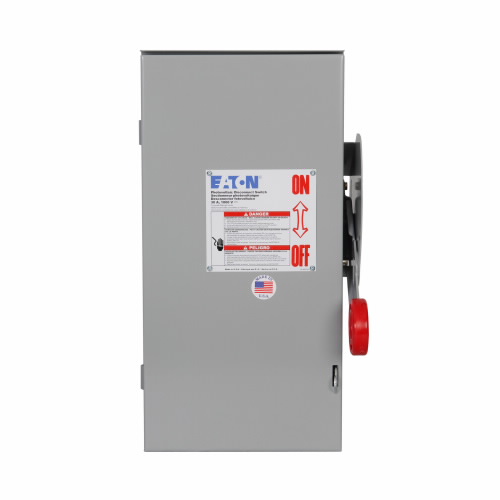 EATON DCG1103URM Heavy Duty Dc Disconnect, For Grounded Pv Systems, 100A, Nema 3R, Painted Galvanized Steel | BJ2EPX