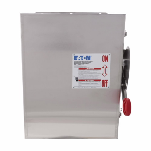 EATON DCU1063FXM Heavy Duty Dc Disconnect, Dc Disconnect/Ungrounded System, 100A, Nema 4X | BJ2EYT