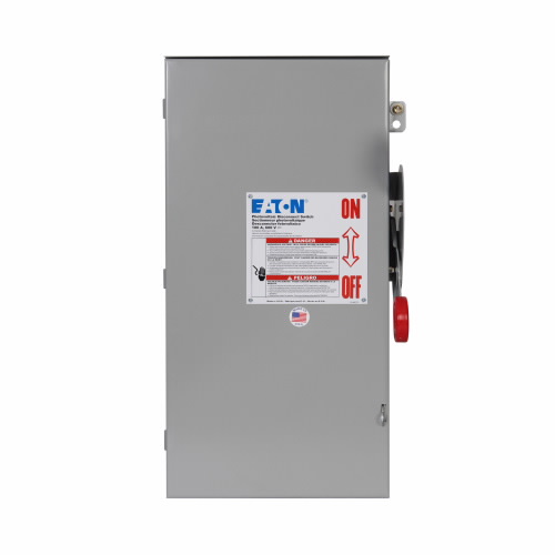 EATON DCU1063FPM Heavy Duty Dc Disconnect, Dc Disconnect/Ungrounded System, 100A, Nema 4, Painted Steel | BJ2EYW