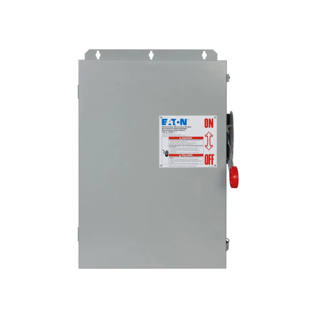 EATON DCU2105UPM Heavy Duty Dc Disconnect, Dcu, 400 A, Dc Photovoltaic Systems, Painted Steel, Non-Fusible | BJ2FCU