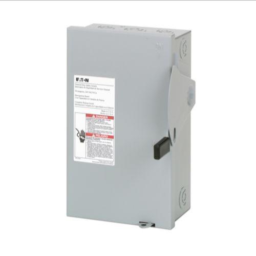 EATON DG221UGB General Duty Non-Fusible Safety Switch, Single-Throw, 30 A, Nema 1, Indoor, Painted Steel | BJ2GDD