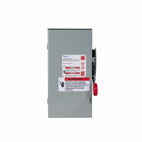 EATON DH166UDKN Dc Disconnect, Single-Throw, 600 A, Nema 12, Painted Galvanized Steel, Class R Fuses | BJ2GHZ