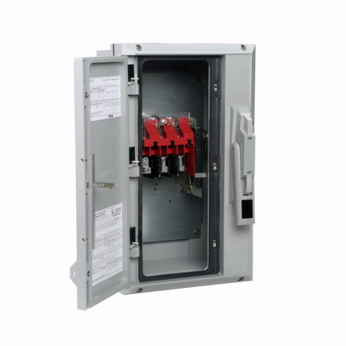 EATON DH221NCK Heavy Duty Single-Throw Fused Safety Switch, 30 A, Nema 12/3R, Painted Galvanized Steel | BJ2GKC